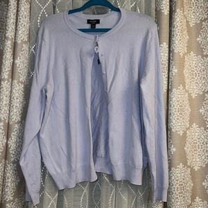 Lord & Taylor Super Soft light purple  Cardigan nwt size 1x